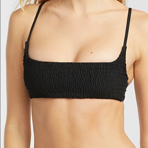 Small Slim Smocked Bralette Top - Picture 2 of 2